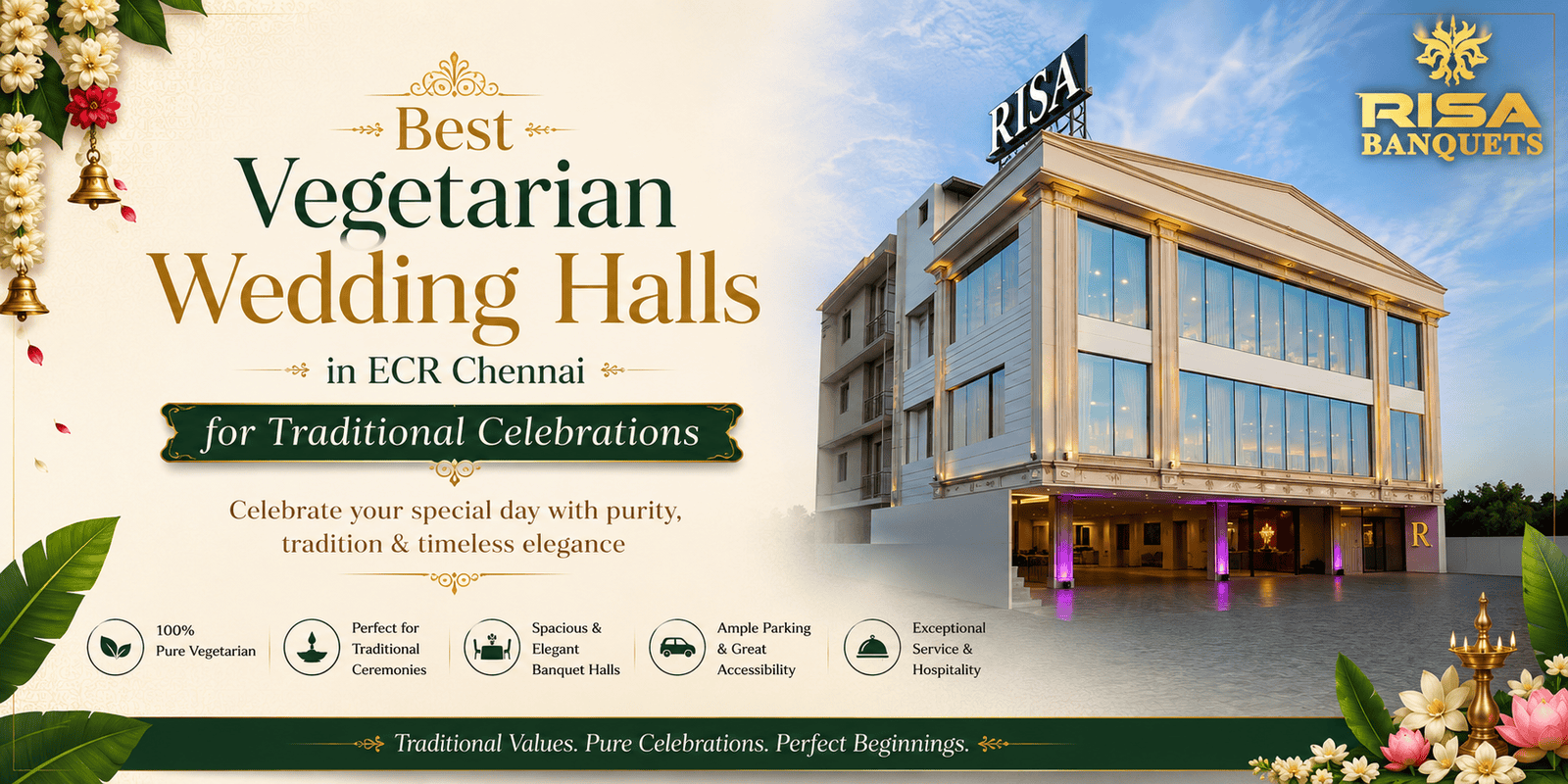 Best Vegetarian Wedding Halls in ECR Chennai for Traditional Celebrations